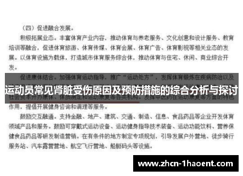 运动员常见肾脏受伤原因及预防措施的综合分析与探讨 运动员常见肾脏受伤原因及预防措施的综合分析与探讨